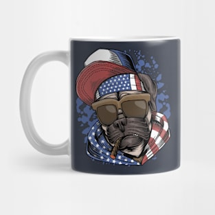 Pug dog USA Mug